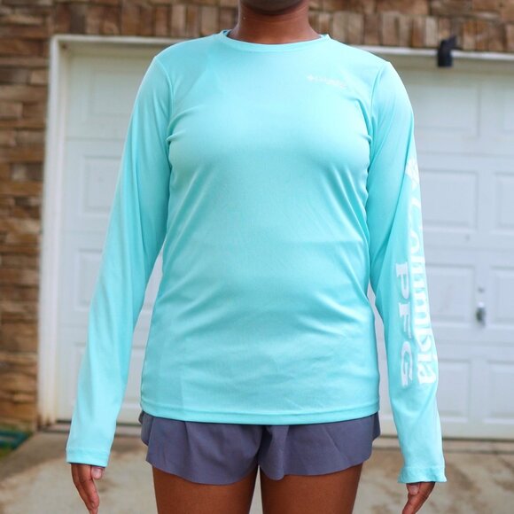 NEW Columbia PFG Tidal Tee™ II Long Sleeve Shirt | Women's Size L (14–16) - Picture 1 of 16